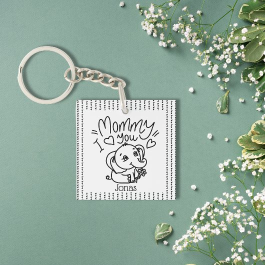 Gebräuchliche Geburt von Mutter und Mutter Schlüsselanhänger