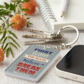 Gebräuchliche Regeln für die Schlüsselkette Schlüsselanhänger (Vorderseite rechts)