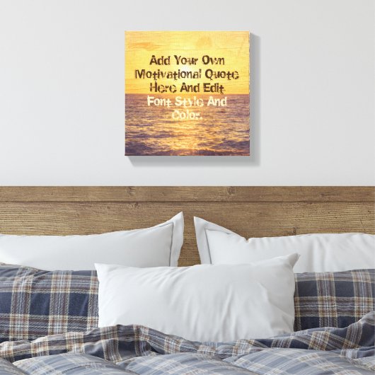 Gebräuchliches Angebot für Holz und Meer Leinwanddruck (Insitu (Schlafzimmer))