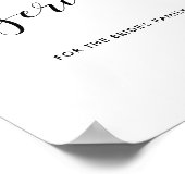 Gebräuchliches Hochzeitszeichen Poster (Ecke)