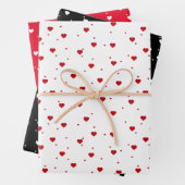 Gebräuchliches Muster in Rot und Weiß Geschenkpapier Set (Beispiel)