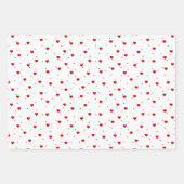 Gebräuchliches Muster in Rot und Weiß Geschenkpapier Set (Vorderseite)