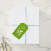 Gebräuchliches Valentingrün und Weiß der Liebe Geschenkanhänger (Mit Garn)