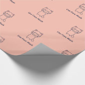 GEBRAUCHS-MASCHINE KITTEN-Wrapper Geschenkpapier (Ecke)