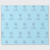 GEBRAUCHS-MASCHINE KITTEN-Wrapper Geschenkpapier (Flach)