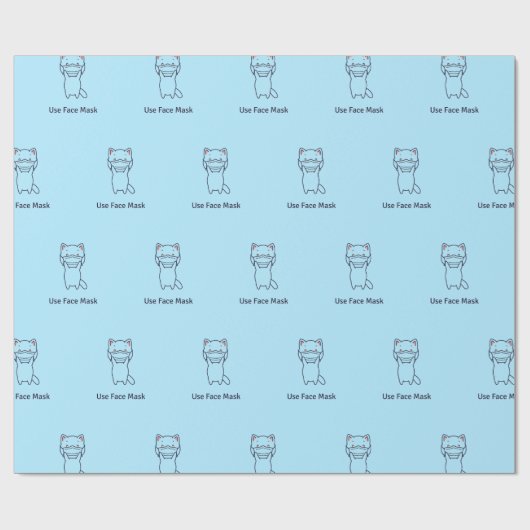 GEBRAUCHS-MASCHINE KITTEN-Wrapper Geschenkpapier (Flach)