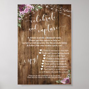 Gebrauchsanleitung für rustikale, florale, entnehm poster
