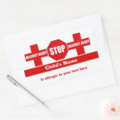 Gebrauchsanweisung für Allergiker Rechteckiger Aufkleber (Umschlag)