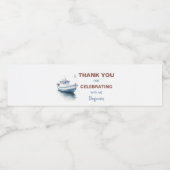 Gebrauchstaugliches Boot Wasserflasche Etikett - B (Einzelnes Label)