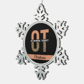 Gebrauchstherapeut für den Spezialberuf OT-Wertgut Schneeflocken Zinn-Ornament (Rechts)