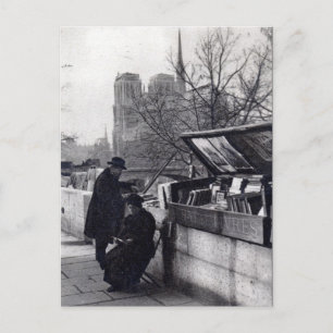 Gebrauchtbuchhändler, Notre Dame Paris Postkarte