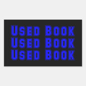 Gebrauchte Buchaufkleber (Vorderseite)