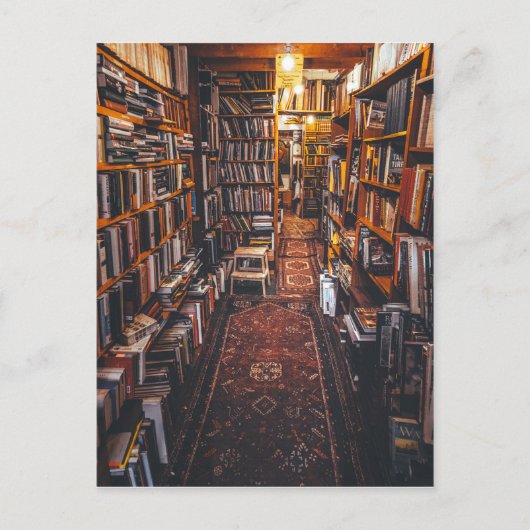 Gebrauchte Buchhandlung Inneres Foto Postkarte (Vorderseite)