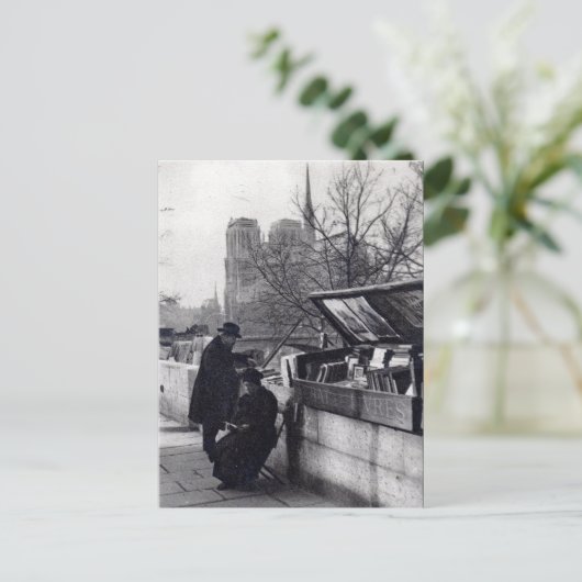 Gebrauchte Buchverkäufer, Notre Dame Paris Postkarte (Stehend Vorderseite)
