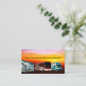 Gebrauchte Camper-Händler-Visitenkarten Visitenkarte (Stehend Vorderseite)