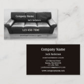 Gebrauchte Möbelpolsterreparaturkarte Visitenkarte (Vorne/Hinten)