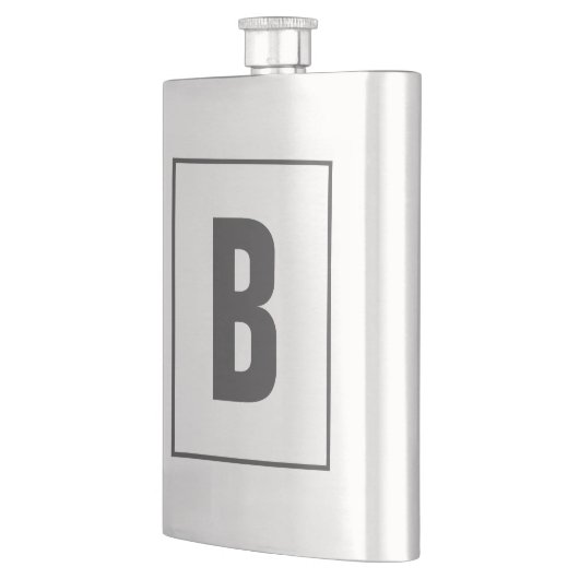 Gebrauchte Monogramm-Getränkeflasche Flachmann (Links)