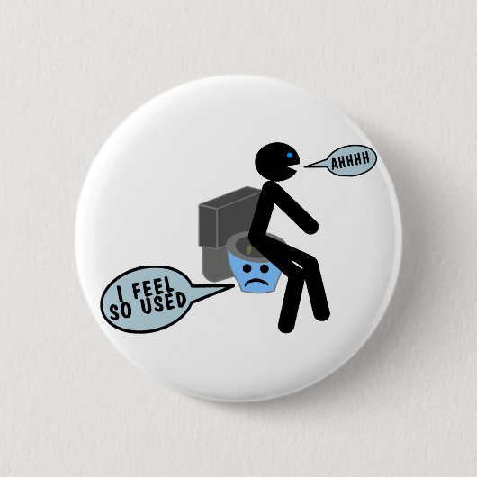 Gebrauchte Toilette Button (Vorderseite)
