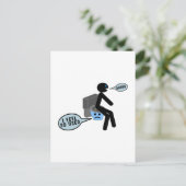 Gebrauchte Toilette Postkarte (Stehend Vorderseite)