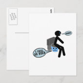 Gebrauchte Toilette Postkarte (Vorne/Hinten)