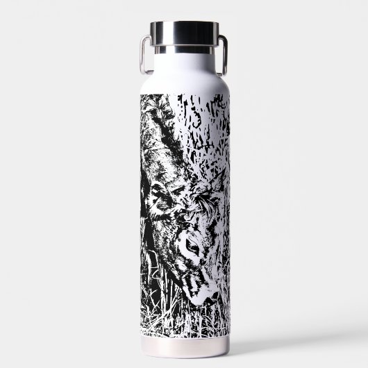 Gebrauchte Wasserflasche 650 ml Trinkflasche (Vorne)