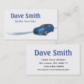 Gebrauchter Autoverkäufer und Service Visitenkarte (Vorne/Hinten)
