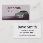 Gebrauchter Autoverkäufer und Service Visitenkarte (Vorne/Hinten)