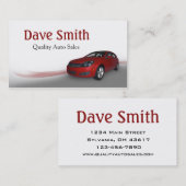 Gebrauchter Autoverkäufer und Service Visitenkarte (Vorne/Hinten)