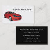 Gebrauchtwagenhändler Visitenkarte (Vorne/Hinten)