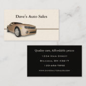 Gebrauchtwagenhändler Visitenkarte (Vorne/Hinten)