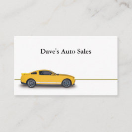 Gebrauchtwagenhändler Visitenkarte