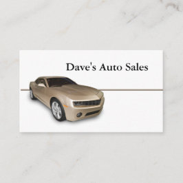 Gebrauchtwagenhändler Visitenkarte