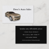 Gebrauchtwagenhändler Visitenkarte (Vorne/Hinten)