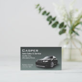 Gebrauchtwagenhändler Visitenkarte (Stehend Vorderseite)
