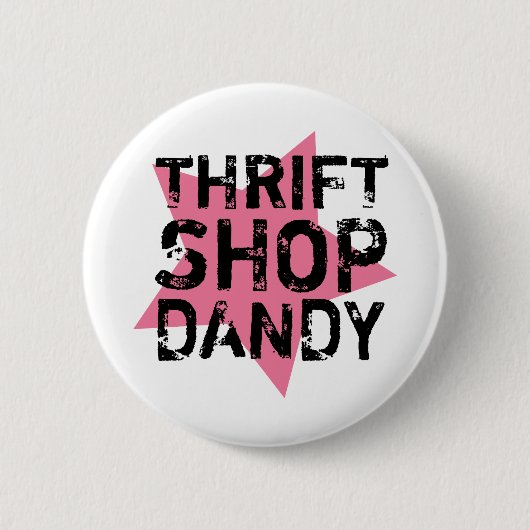 Gebrauchtwarengeschäft-Dandy-Knopf Button (Vorderseite)