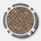 Gebraune Creme Streifen Cozy   Pokerchips (Rückseite)