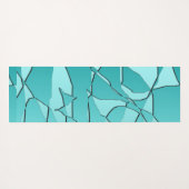 gebrochen Aquamarin Yogamatte (Rückseite (Horizontal))