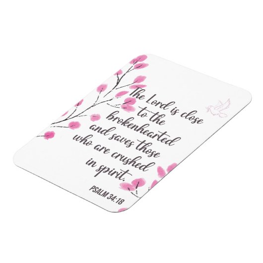 Gebrochen Gesällt und zerdrückt im Geist Psalm 34: Magnet (Linke Seite)