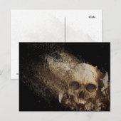 gebrochen postkarte (Vorne/Hinten)