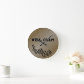 Gebrochen Runde Wanduhr (Zuhause)