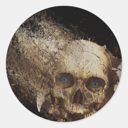 gebrochen runder aufkleber (Vorderseite)