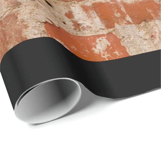 Gebrochene Backsteinmauer Geschenkpapier (Rolleneckpunkt)
