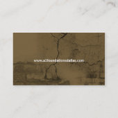 Gebrochene Concret und Gips-Visitenkarte Visitenkarte (Rückseite)