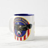 Gebrochene Ente Zweifarbige Tasse (Vorderseite Links)