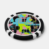Gebrochene Formen abstraktes Design Pokerchips (Einzeln)