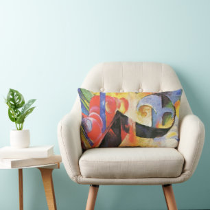 Gebrochene Formen von Franz Marc, Vintage Abstrakt Lendenkissen