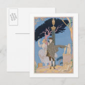 gebrochene Herzen, gebrochene Statuen, Illustratio Postkarte (Vorne/Hinten)