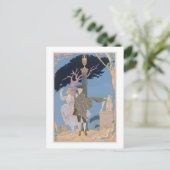 gebrochene Herzen, gebrochene Statuen, Illustratio Postkarte (Stehend Vorderseite)