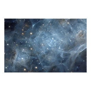 Gebrochene Nebelsternfeld Kosmische Geometrie Fotodruck