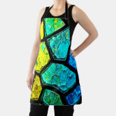 Gebrochene Regenbogen-Glasmalerei-Kunst Schürze (InSitu)
